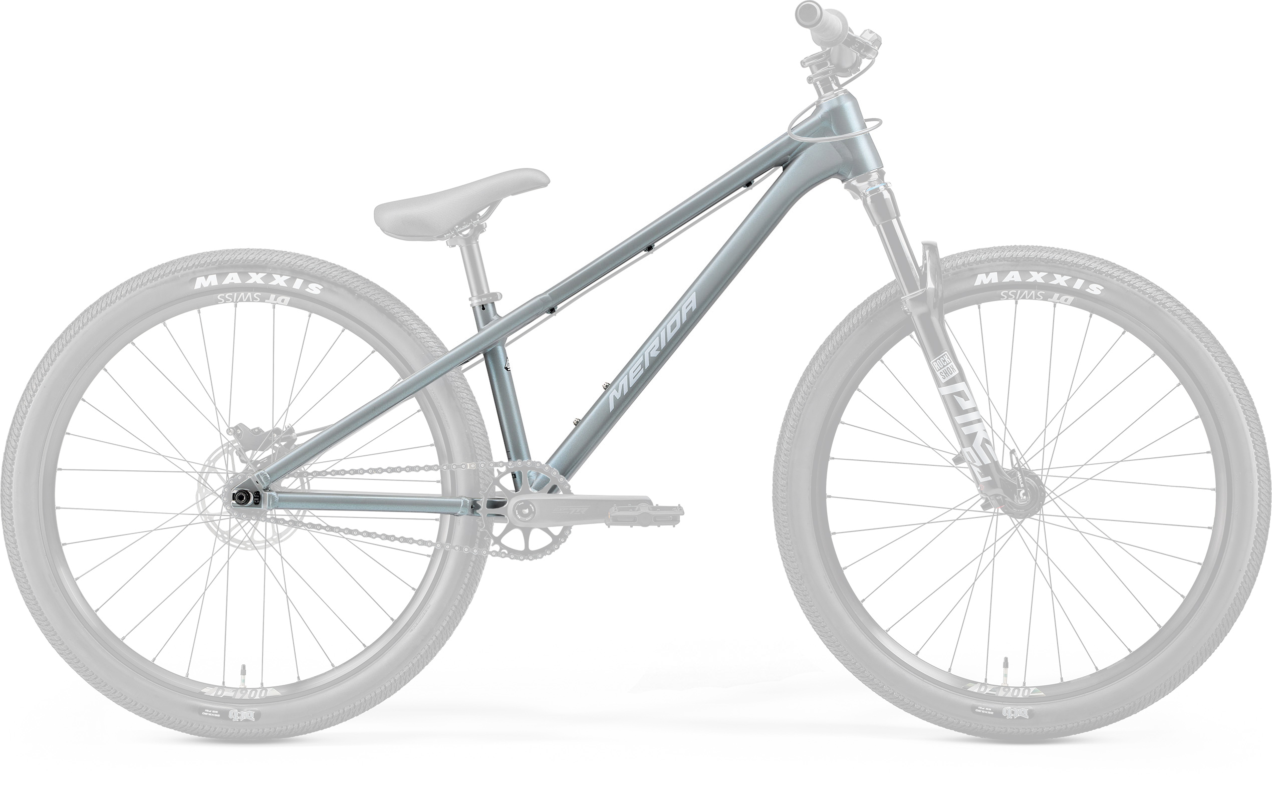 Dirt 700 Frame - Silk Transparent Blue (Silver)